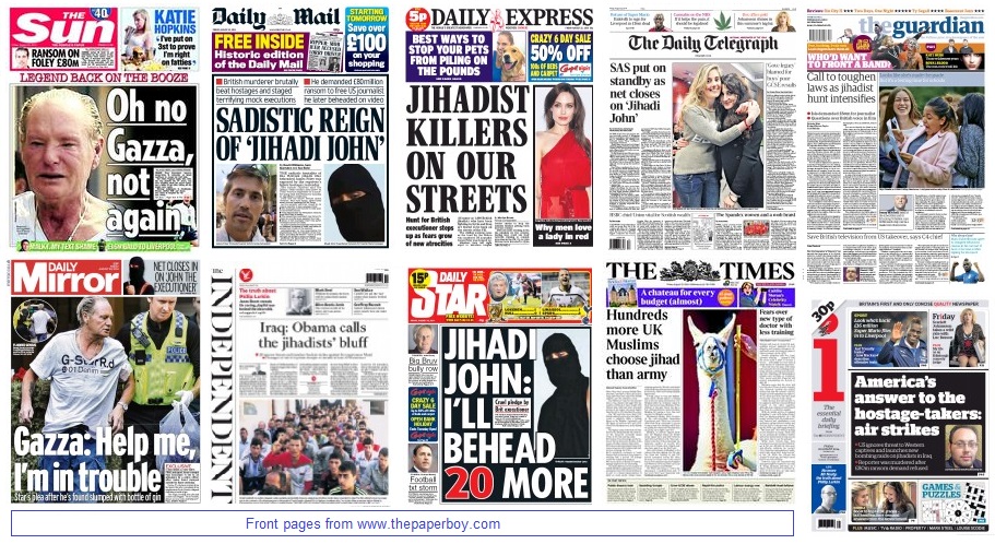 front pages 22-08-2014