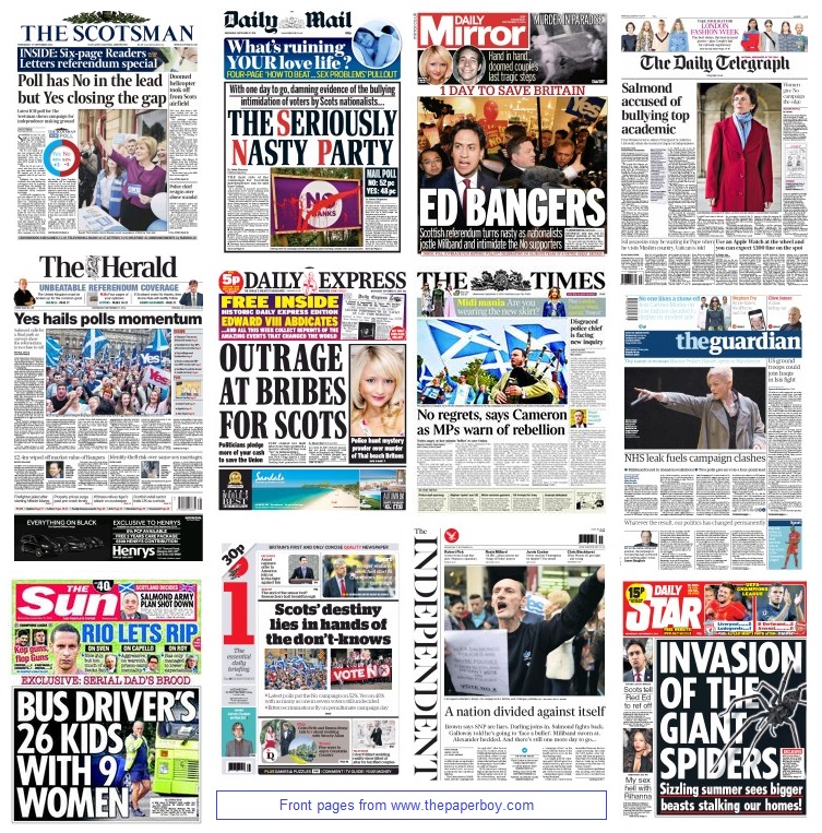 front pages 17-09-14