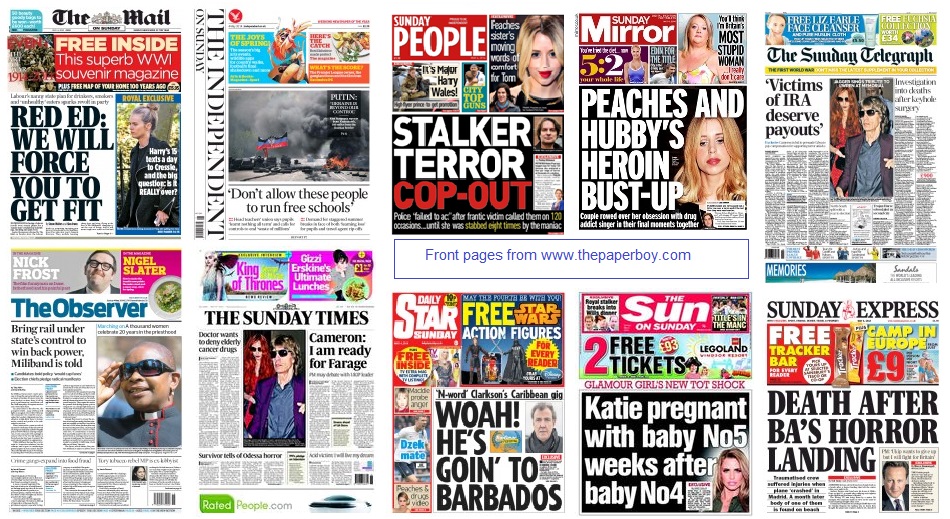 front pages  04-05-14
