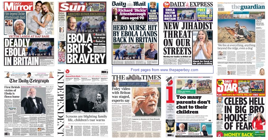 front pages 25-08-14