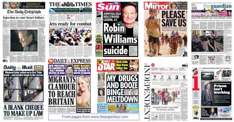 front pages 12-08-2014