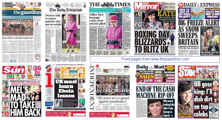 Front pages 26-12-14