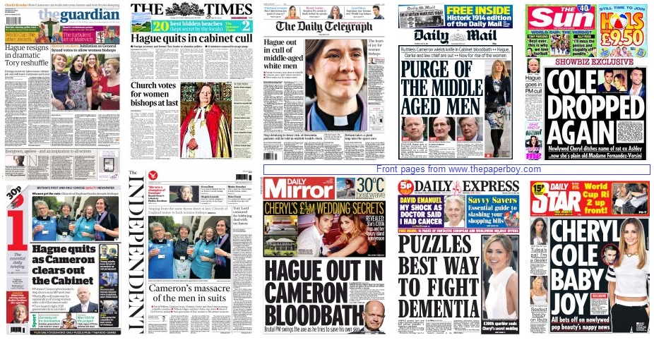front pages 16-07-14