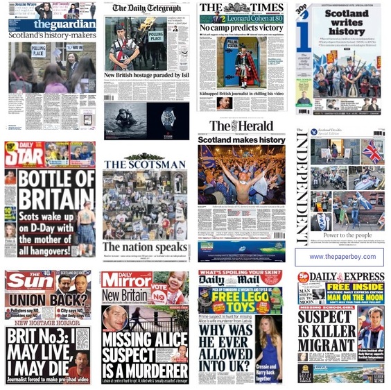 front pages 19-09-14