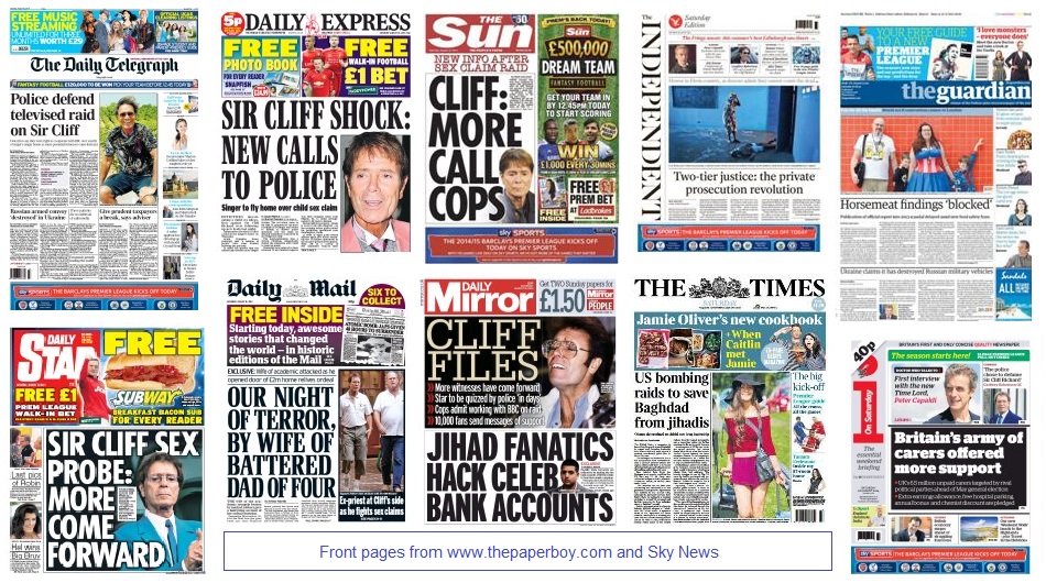 front pages 16-08-14