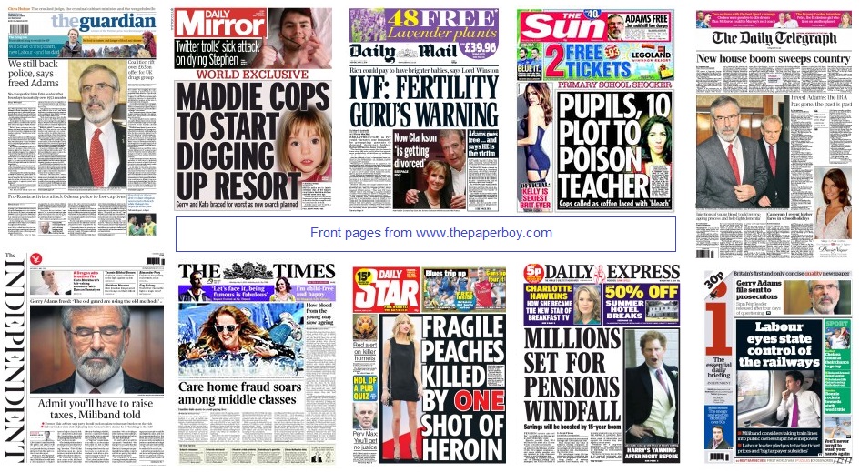 front pages 05-05-14