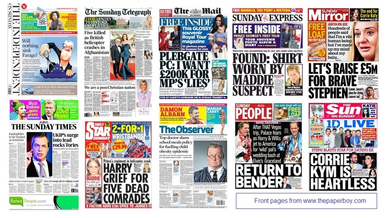 front pages 27-04-2014