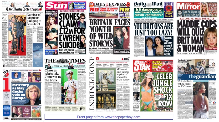 front pages 11-11-14