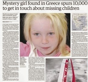 Mystery girl found in Greece